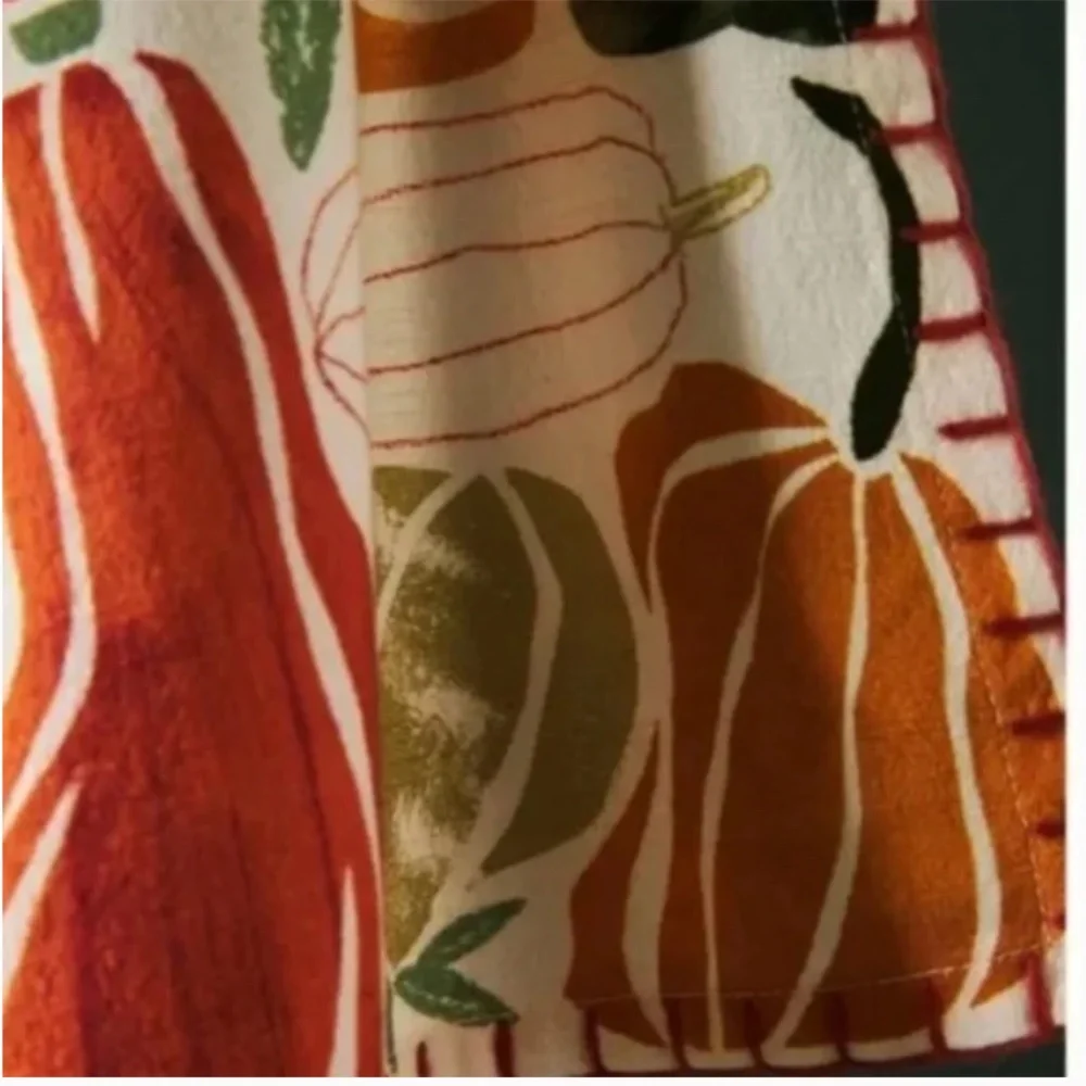 Pumpkin Harvest Fruit Boho Peasant Art Deco Hipster Hippie Farm Dish Towel